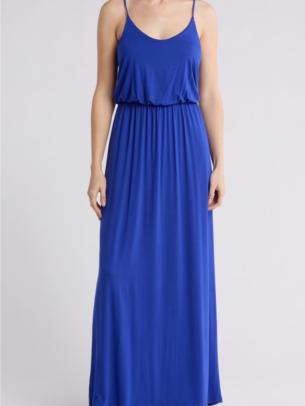 Lush Royal Blue Spaghetti Strap Maxi Dress